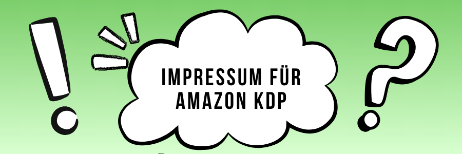 Impressum für Amazon KDP