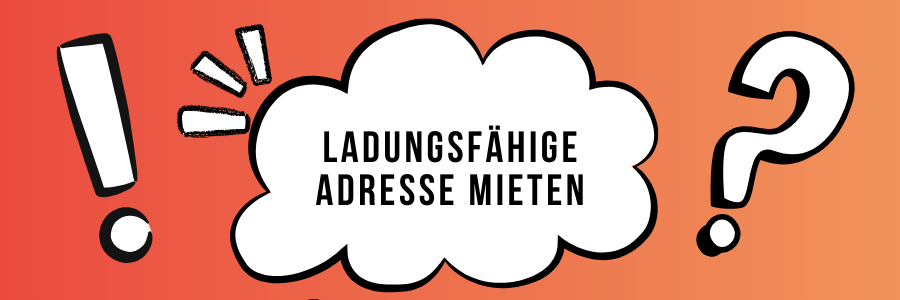 ladungsfähige Adresse mieten deutschlandweit