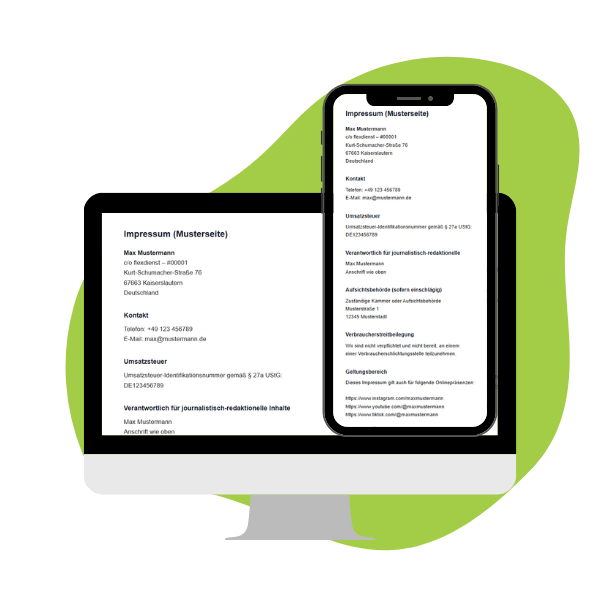Impressumunterseite