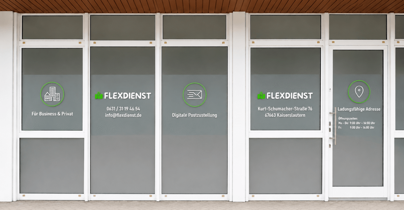 Flexdienst Büro mit Außenwerbung vom 14.07.2026 in Kaiserslautern